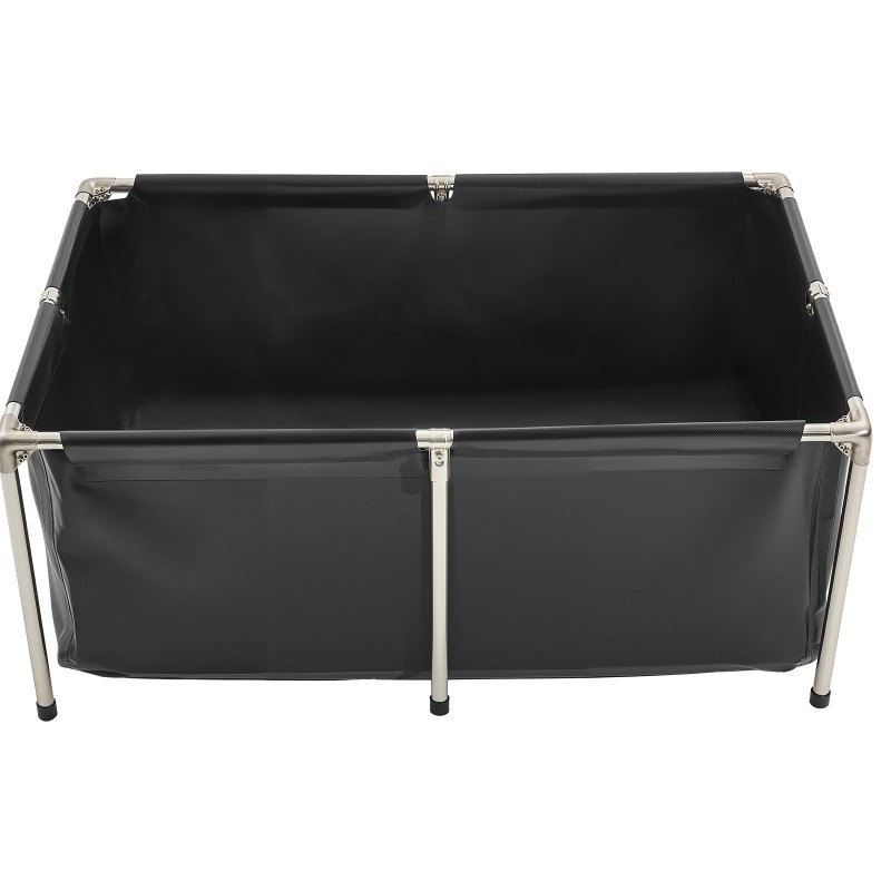 Kalastusallas 480 litraa PVC-pinnoitettu kangas ruostumaton teräsrunko 120x80x50 cm