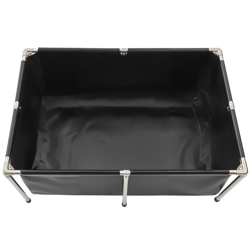 Kalastusallas 480 litraa PVC-pinnoitettu kangas ruostumaton teräsrunko 120x80x50 cm