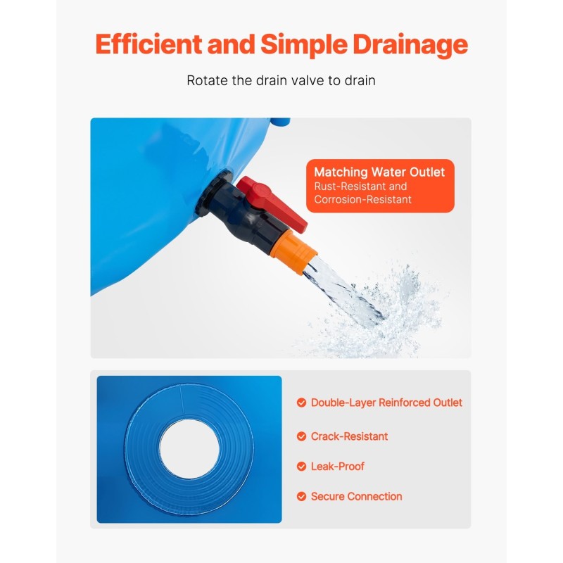 Maanpäällinen PVC-pinnoitettu kangasallas 5000 l kalankasvatukseen