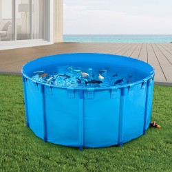 Maanpäällinen PVC-pinnoitettu kangasallas 5000 l kalankasvatukseen