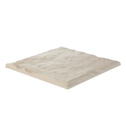 Neliönmuotoiset puutarhan askelkivet 16 kpl PC ja ABS muovihartsista beige 395×395 mm