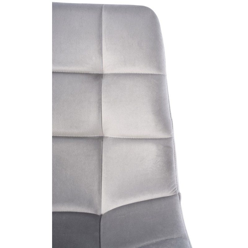 Tyylikäs samettinen ruokapöydän tuoli Antibes mukavalla selkänojalla