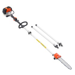 Bensiinikäyttöinen teleskooppinen oksasaha 25 cm3 30,5 cm laippa alumiiniseosvarsi