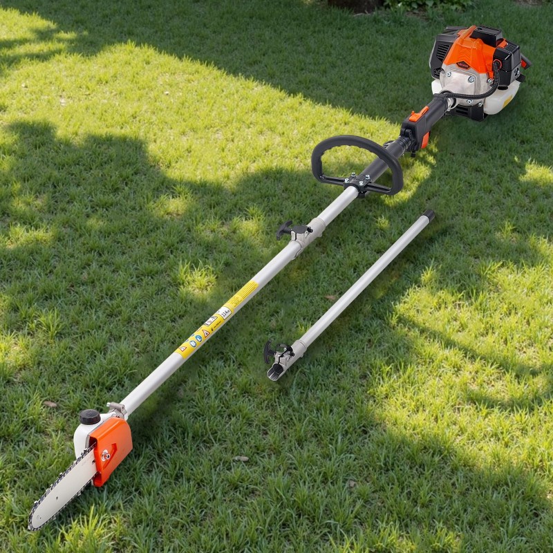 Bensiinikäyttöinen jatkovartinen oksasaha 25 cm3 2-tahtinen 20,3 cm laippa 2–2,74 m