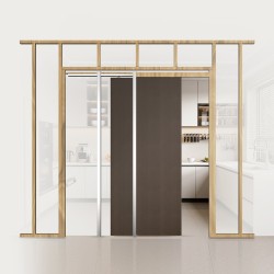 Taskuoven karmisarja säädettävä puu teräs 610–762 mm leveille 2032 mm korkeille oville