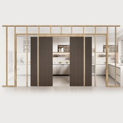 Liukuoven karmipaketti puu ja teräsrakenne säädettävä 1219–1829 mm kaksisuuntainen pehmeä sulkeutuminen makuuhuoneisiin