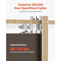 Liukuoven karmisarja puu ja sinkitty teräs säädettävä 610–914 mm pehmeä sulkeutumismekanismi