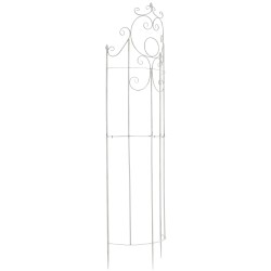 Kaareva rautainen puutarhasäleikkö köynnöskasveille 200 cm