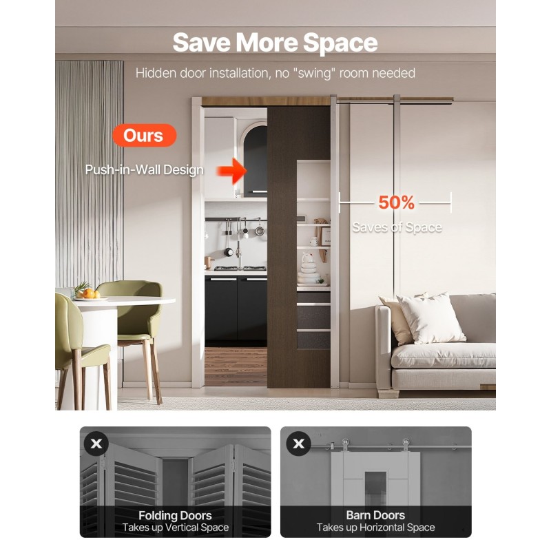 Upotusoven karmisarja galvanoitua terästä ja puuta 610–914 mm leveille oville