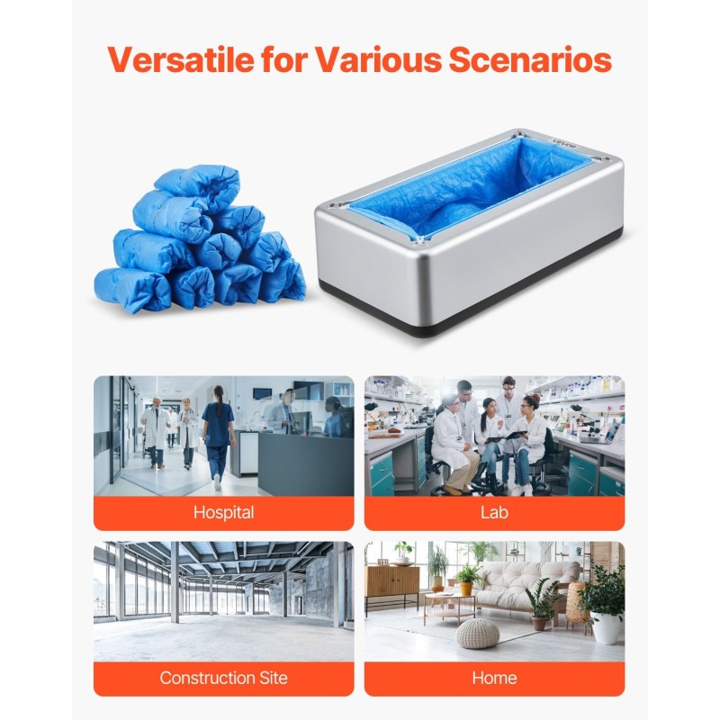 Automaattinen kenkäsuojakone ABS-rakenne 100 kertakäyttöistä kenkäsuojaa sopii kokoon EU 44 asti