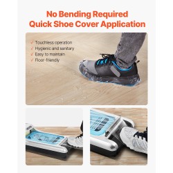 Automaattinen kenkäsuojakone ABS-muovikuori PE-muovikalvo luistamaton sopii enintään kokoon EU 44