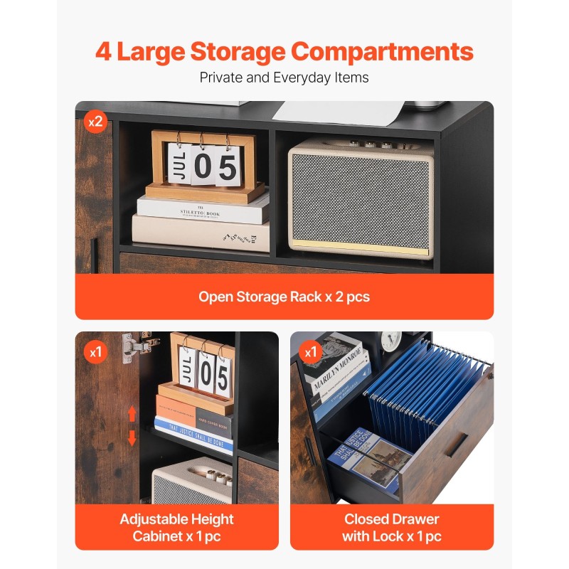 Arkistokaappi lastulevy melamiinipintainen avoimilla hyllyillä lukittava laatikko ja kaappi lukittavat pyörät