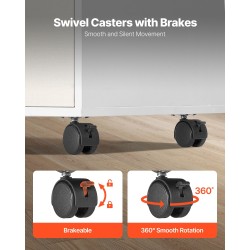 Arkistokaappi lastulevyinen lukittava kaksi laatikkoa neljä lokeroa pyörillä valkoinen