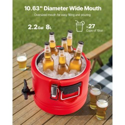 Eristetty kahdeksan litran juoma-astia ruostumaton teräs vuototiivis hana