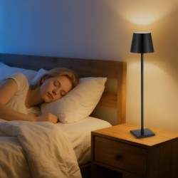 Langaton pöytävalaisin 2 kpl ladattava 5200 mAh akku 3 säädettävää korkeutta 3000–6500K