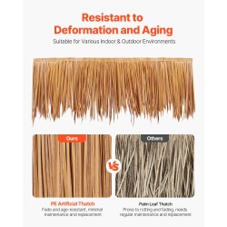 Tekokattoheinärulla PE 0,4 m x 10 m vedenpitävä aidon näköinen