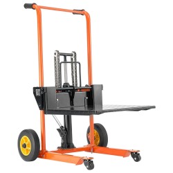 Materiaalinostovaunu hydraulinen käsikäyttöinen 205 kg hiiliteräs taittuva nostokorkeus 900 mm