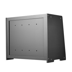 Leipälaatikko kaksikerroksinen bambuinen musta säädettävä sisäjakaja akryyliovi