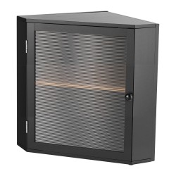 Leipälaatikko bambupuinen kaksitasoinen kulmamalli 320x320x425 mm musta