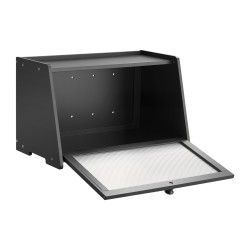 Leipälaatikko bambupuinen musta yksikerroksinen 420 x 250 x 260 mm tilava