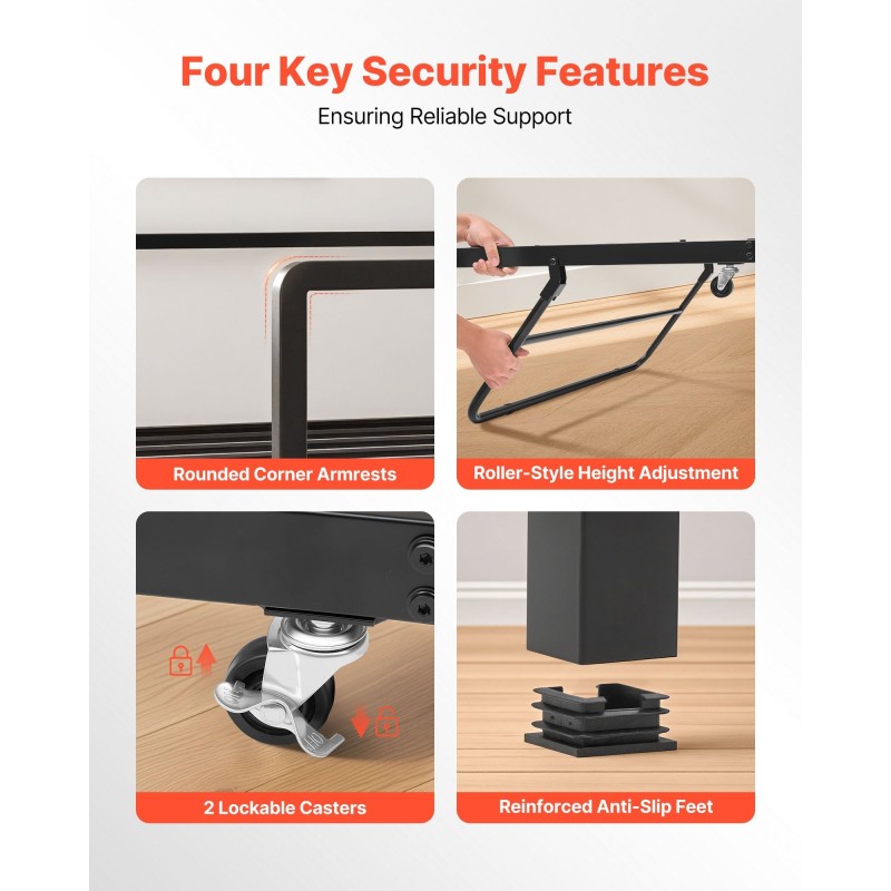 Metallinen monitoimipäivävuode 196 x 98 cm monivärivaloilla ja latausasemalla