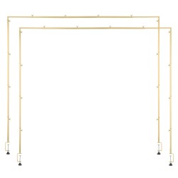 Teräksinen pöydän päälle kiinnitettävä tankoteline puristimilla säädettävä 711–2489 mm kantavuus 4,5–9,1 kg