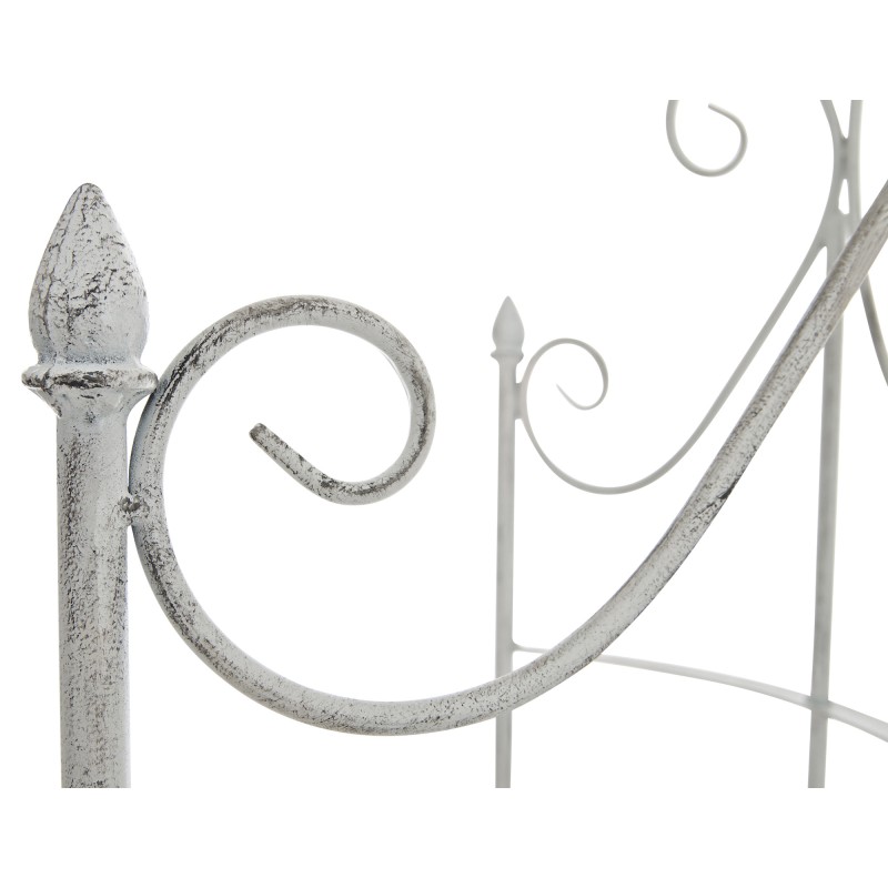 Kaareva rautainen puutarhasäleikkö köynnöskasveille 200 cm