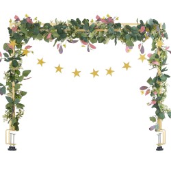 Pöytäkaariteline teräs neliöputki säädettävä pituus 71 249 cm korkeus 33 106 cm puristimilla