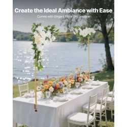 Pöydän yläpuolinen kaariteline juhliin Q235-teräs säädettävä 711–2489 mm sopii 0–77 mm