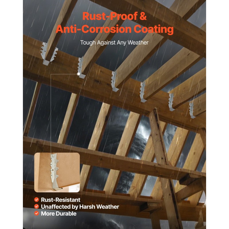 Kasvotukeen asennettavat palkkikannattimet pinnoitettu ulkokäyttöön 40x199mm puutavaralle 50 kpl