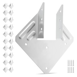 Teräksiset korroosionkestävät kattotuolien kiinnikkeet 25 kpl ulkokäyttöön