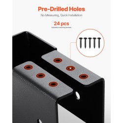 Palkkikannatin teräksinen piilosasennettava sopii 2x4-puulle 49x92 mm 24 kpl ulkokäyttöön