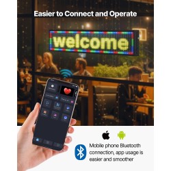 LED-mainoskyltti täysvärinen P10 joustava 990x190 mm alumiinirunkoinen ohjelmoitava