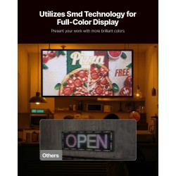 Täysivärinen P5 LED-mainostaulu ohjelmoitava taipuisa alumiinirunkoinen sisäkäyttöön