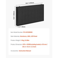 Täysivärinen P5 LED-mainostaulu ohjelmoitava taipuisa alumiinirunkoinen sisäkäyttöön