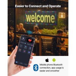 LED-mainostaulu P10 täysvärinen alumiinirunkoinen 990x350x55 mm vierivä teksti liikkeisiin