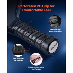 Pickleball-maila T700-hiilikuitupinta PP-hunajakennoinen ydin PU-kahva leveä lapa