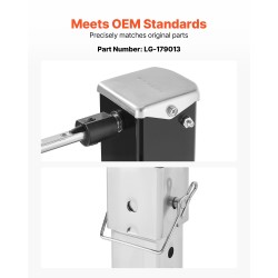 Viidennen pyörän asuntovaunun etujalka Q235A-teräs 2722 kg musta