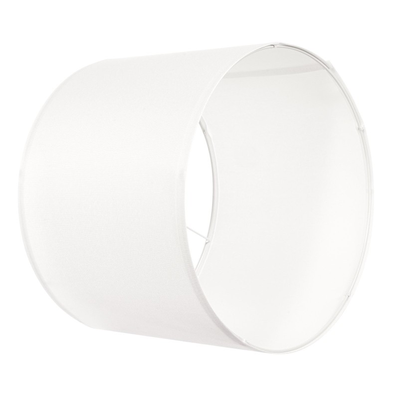 Lampunvarjostin pellavakankainen metallirunkoinen 330×330×250 mm luonnonvalkoinen pöytä-, lattia- ja riippuvalaisimiin sopiva