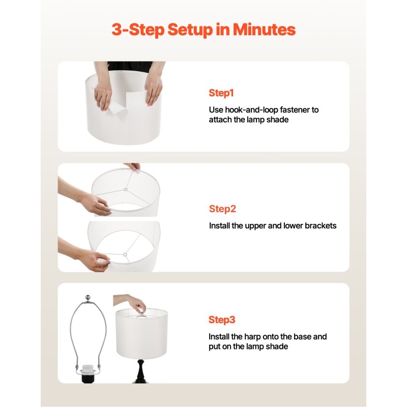 Lampunvarjostimet 2 kpl pellava-PVC rautarunko 400×400×300 mm E27-yhteensopiva