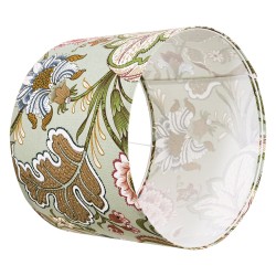 Lamppuvarjostin rumpumallinen pellava muovi teräsrunko 2 kpl 33x33x25 cm