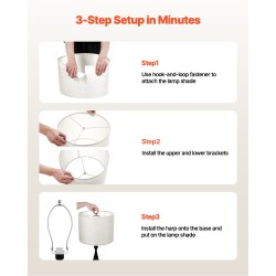 Rummunmuotoinen pellavavarjostin pellava 400x400x300 mm 2 kpl pöytä- ja jalkalamppuihin