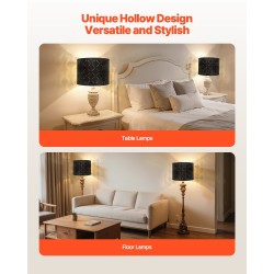 Rumpuvarjostin 2 kpl TC-kangas rautarunko musta ulkopinta kultainen sisäpinta E27-kanta