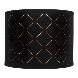 Rumpuvarjostin 2 kpl TC-kangas rautarunko musta ulkopinta kultainen sisäpinta E27-kanta