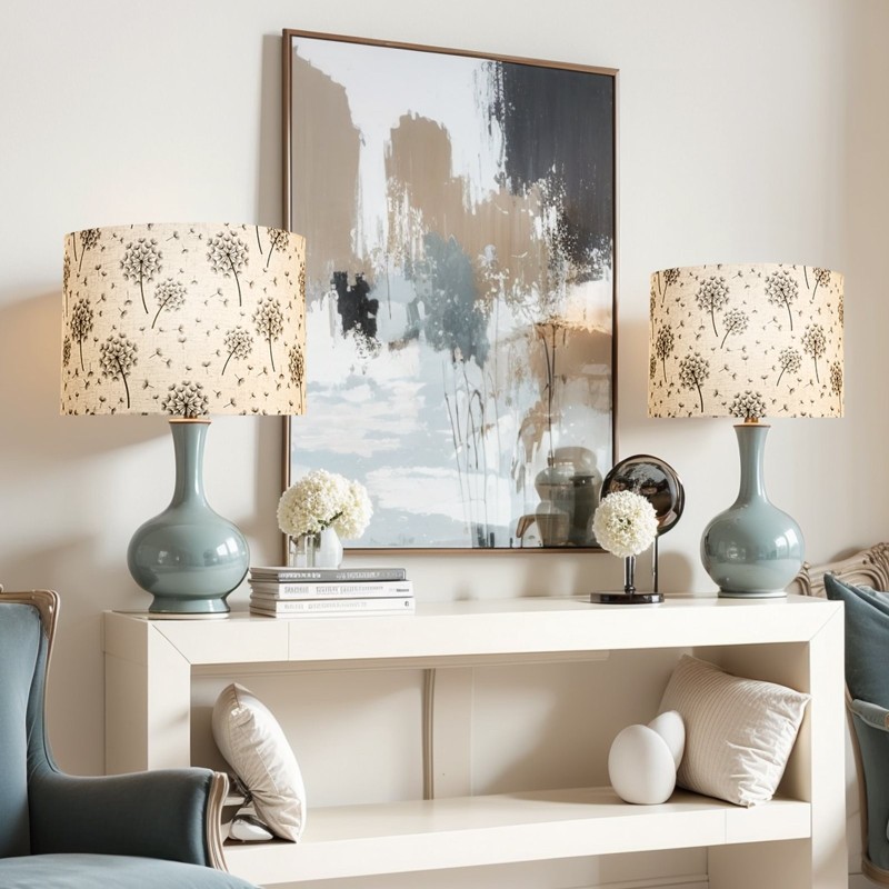 Lampunvarjostimet rumpumuotoiset pellavakankaiset rautarunko 330x330x250 mm 2 kpl