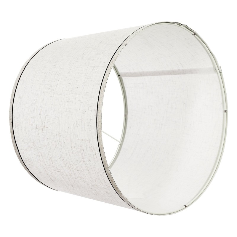 Pellavavarjostin 2 kpl 290×320×245 mm vaalea pellava musta reunus E27-sopiva