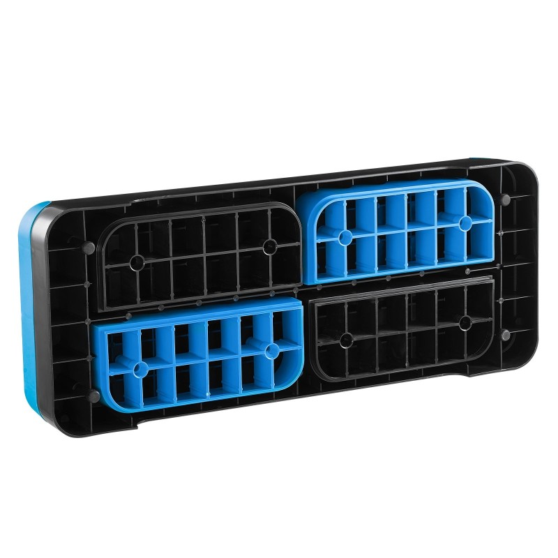 Aerobic-step-lauta 28-tuuman PP-muovinen säädettävä korkeus 4/6/8 tuumaa sininen 250 kg kantavuus