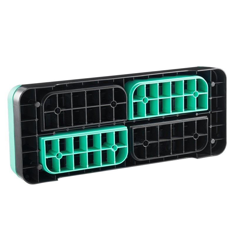 Askelalusta PP-muovi säädettävä korkeus 4, 6 ja 8 tuumaa vihreä