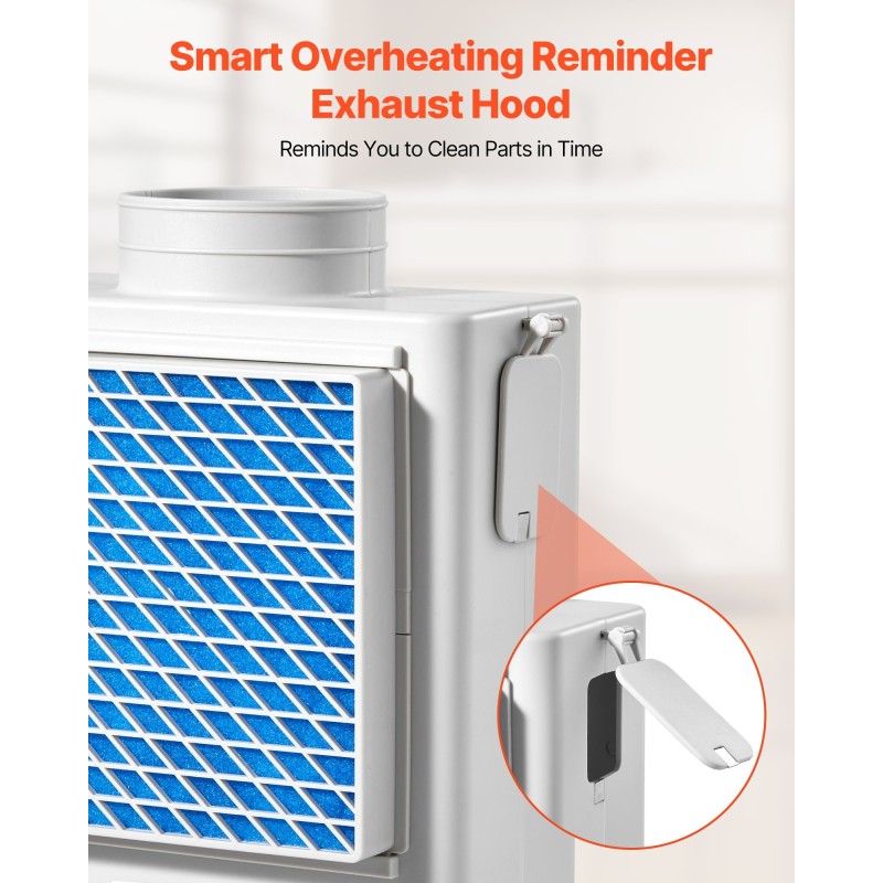 Poistoilmasarja kuivausrummulle sisäkäyttöön ABS-muovinen 99 mm neljällä vaihtotyynyllä