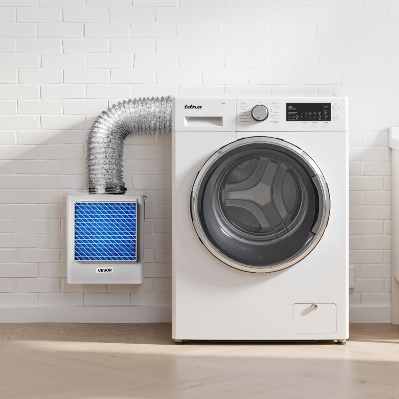 Poistoilmasarja kuivausrummulle sisäkäyttöön ABS-muovinen 99 mm neljällä vaihtotyynyllä